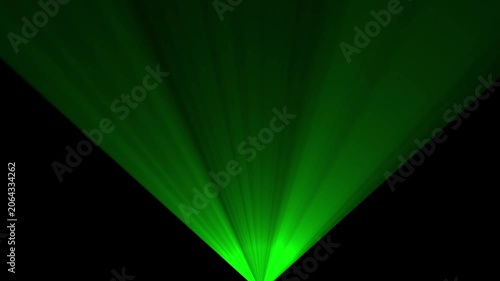 Glitter, shiny, bright, flare footage Isolated light rays animation. Shine or effect on green cc light ray animation, 4K video animation