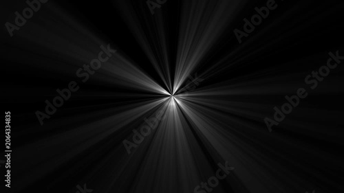 Light ray stock animation video concept. black background litter, shiny, bright, flare footage Isolated white light rays animation. Shine or sun effect on white cc light ray animation