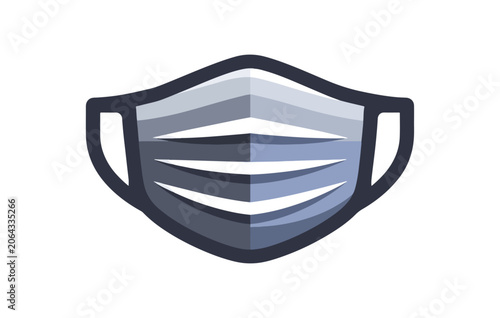 Face mask graphic illustration