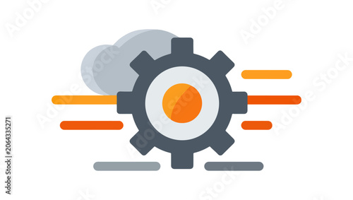 Fast cloud system gear icon