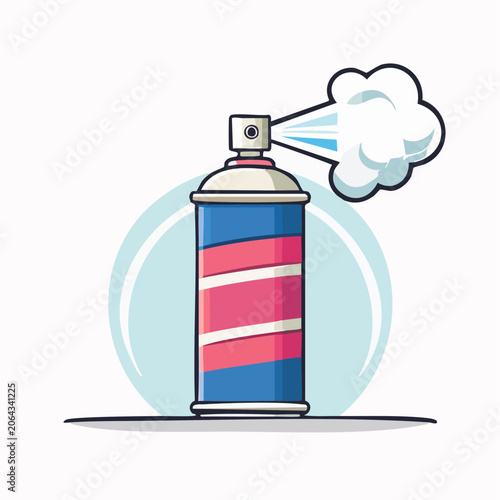 Spray Can Emitting Aerosol