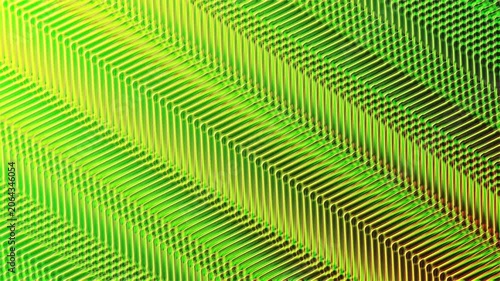  Neon Green Metallic Ripple Motion Background Loop 4K