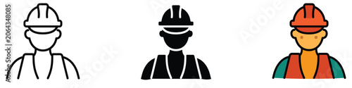 Slika na platnu Workers in Different Stages of Illustration