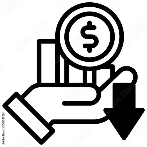  digital payment Icon, Filled Line style icon vector illustration, Suitable for website, mobile app, print, presentation, infographic and any other project.