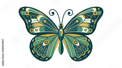 Photos Colorful Butterfly with Open Wings.