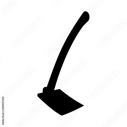 Hoe Icon Silhouette Vector Image