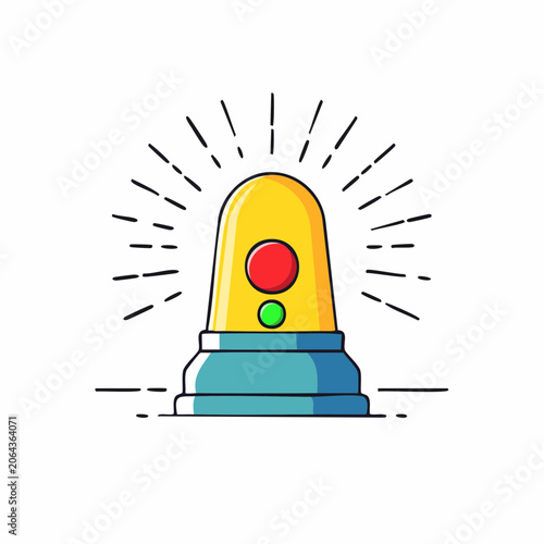 Flashing Warning Light Icon