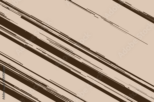 Fotografie Abstract background, featuring dark brown, diagonal lines of, varying thickness