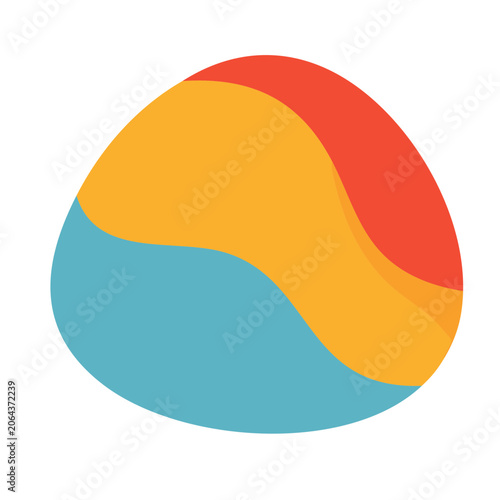 Flat color wheel vector design