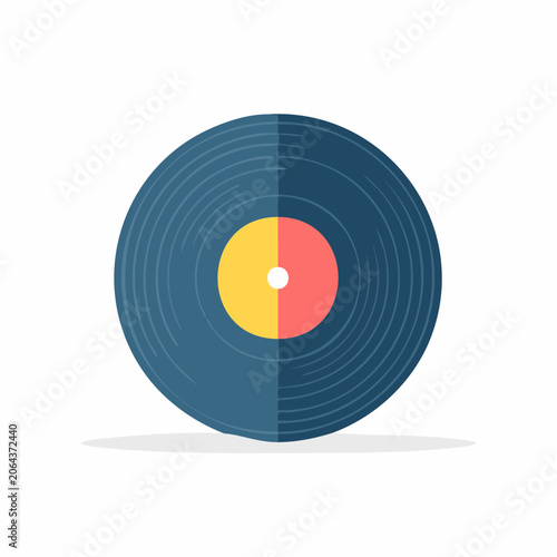 Vinyl Record Illustration