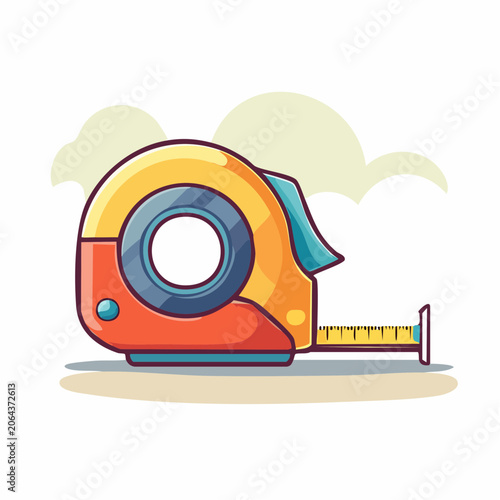 Cartoon Tape Measure Illustration