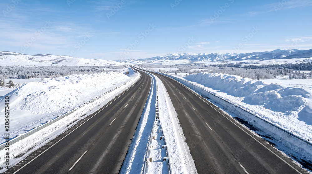 Obraz premium road in winter