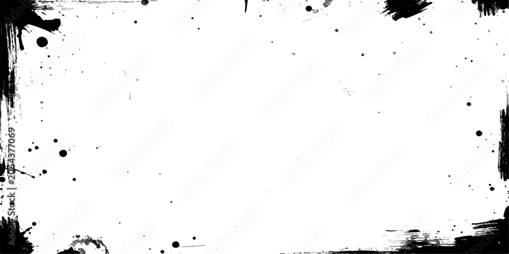 Fototapeta premium Abstract Grunge Ink Splat Background with Black Paint Splash and Dirty Texture Design Wallpaper