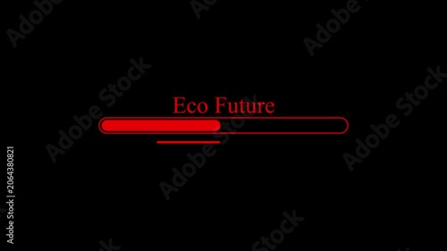 Neon Progress Bar Animation,Energy Transformation Blue Neon Loading Bar,Eco Future Green Neon Progress Bar