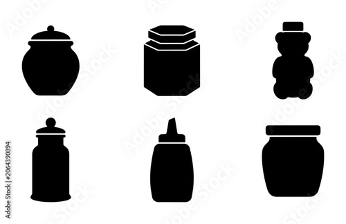 Various Glass Jar Silhouettes Collection