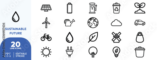 Foto Sustainable Future icon set