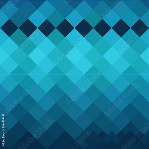 Abstract blue geometric diamond pattern seamless rhombus grid background