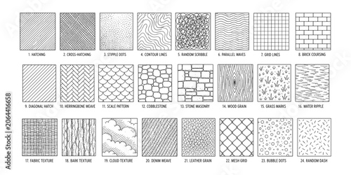 Hand Drawn Texture Patterns Collection