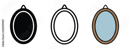 oval picture frames with different colors and styles for decoration and design  hanging frames