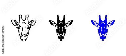 Photography giraffe head