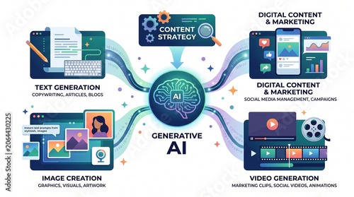 Generative AI Content Creation Technology for Digital Marketing