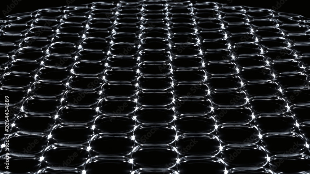 Fototapeta premium Symmetrical High Frequency Cross Grid Faraday Ripples