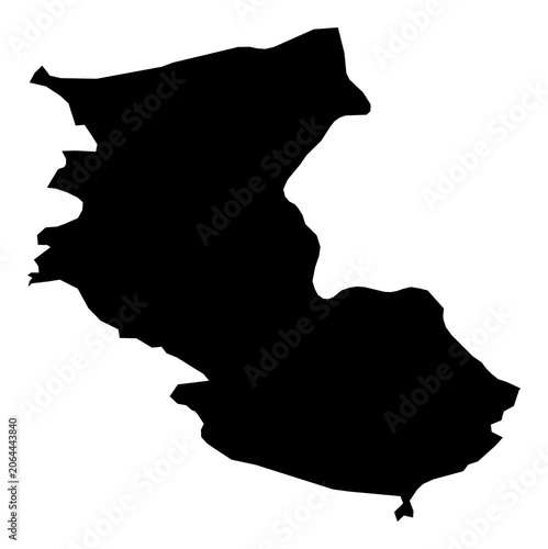 Fotografie A contour map of Wakayama Prefecture