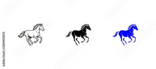 Photography horse running