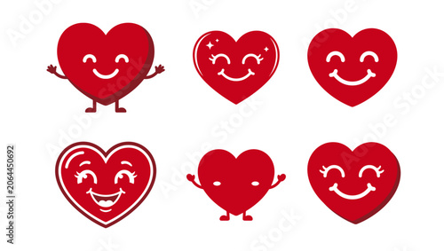 Foto Smiling Heart Black Vector Icon on PNG Background, smiling heart, heart icon, lo