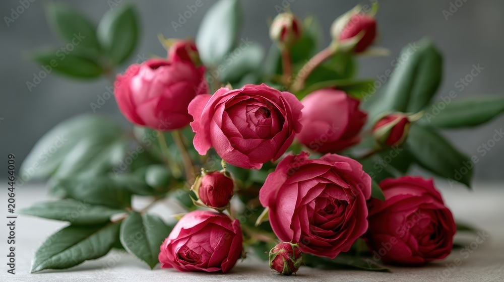 Naklejka premium Blooming pink roses in garden, floral beauty, nature, romance and decorative plant concept.