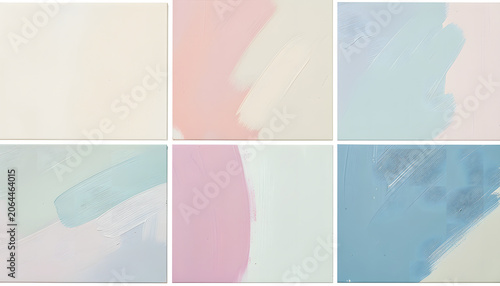 panel with a unique composition of light colors, creating a serene and minimalist atmosphere, created with generative ai