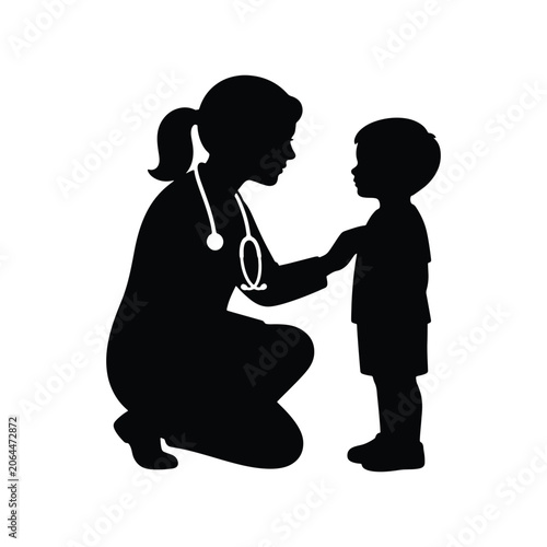Pediatric Doctor Icon for Children's Healthcare Support