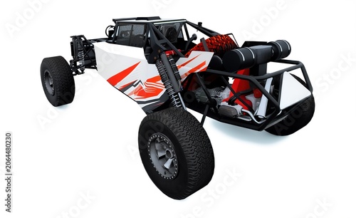 Off Road Buggy Vehicle Isolated On White Background