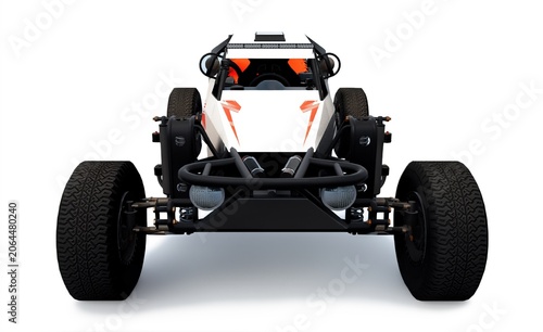 Off Road Buggy Vehicle Isolated On White Background