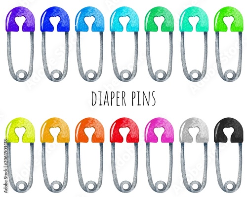 Diaper Pins Elements Collection