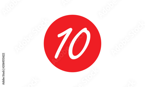 Red Percent Sign Icon for Sale Discount and Percentage Symbol Illustration