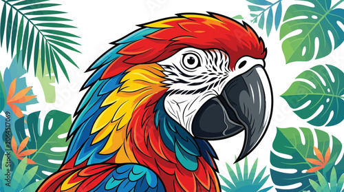 blue and yellow macaw ara