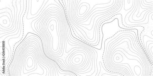 Seamless topography map area vector topo paper lines.The concept of a conditional geography scheme and the terrain path. Ultra wide size. Map on land vector terrain Illustration.