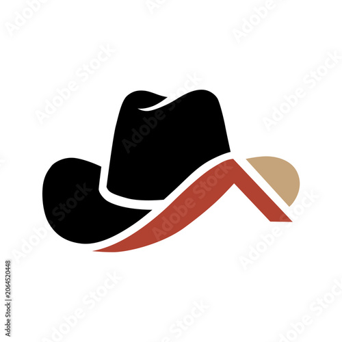 Cowboy Hat and Roof Logo