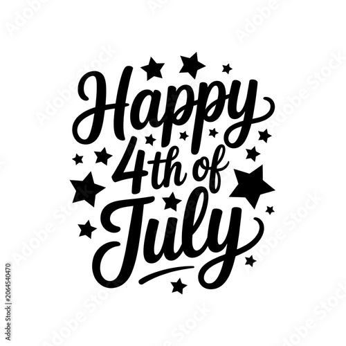 Happy 4th of july celebration greeting