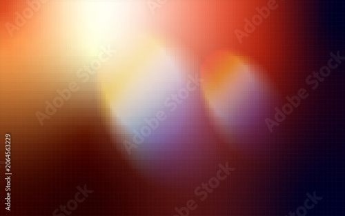 Abstract black background with multiple glowing lens flares and vibrant neon gradient light leaks