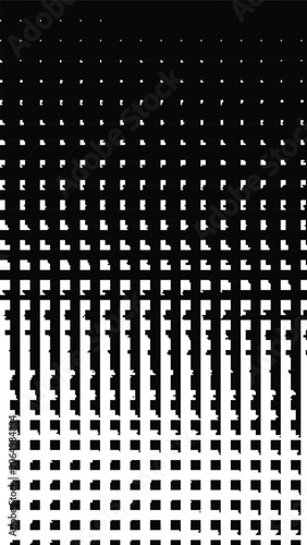 Abstract black and white grid pattern with vertical and horizontal lines creating a geometric texture