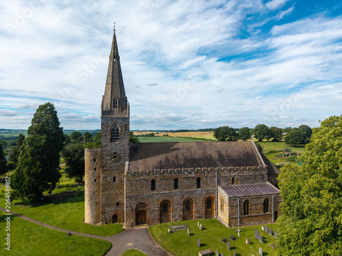 Quadro su tela All Saints' Church in Brixworth, Northamptonshire, recognized as one of the fine