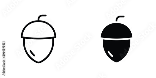 Tableau sur toile Hazelnut icons Designs. icon element in trendy styles