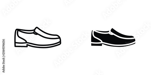 Canvas-taulu Loafer icons Designs. icon element in trendy styles