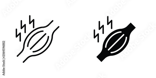 Tableau sur toile Myalgia icons Designs. icon element in trendy styles