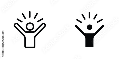 Canvastavla Self confidence icons Designs. icon element in trendy styles