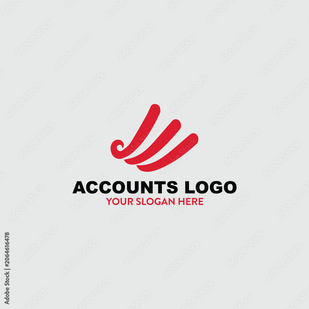 Fototapeta premium finance accounts logo design vector format