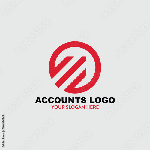 finance accounts logo design vector format