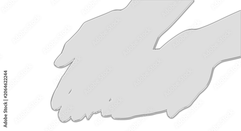 Obraz premium Two hands shaking on transparent background for business agreement